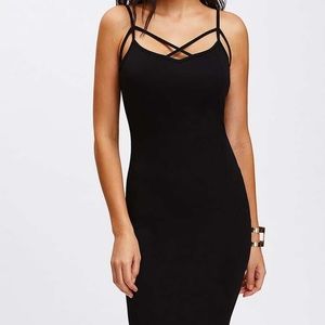 Black Shein cocktail dress.